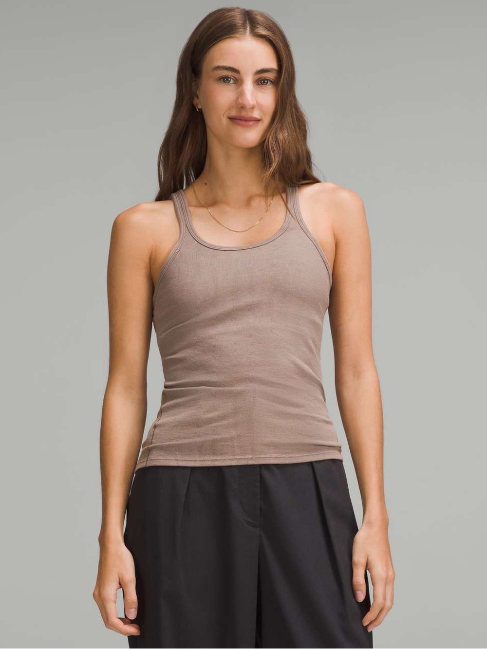 Lululemon Hold Tight Thin Strap Racerback Tank Top Taupetastic 6